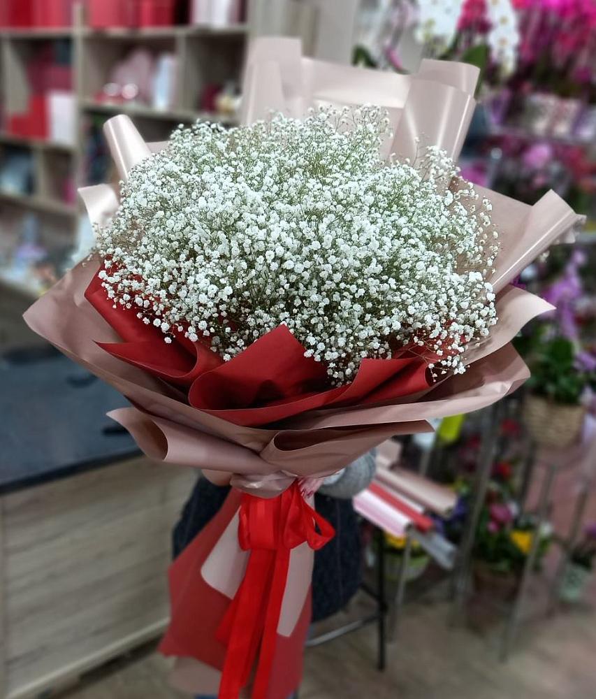 Букет Белые хлопья в Стригуны Букет цветов из: Гипсофила в Стригуны