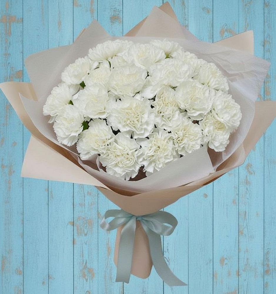 Букет цветов из: Гвоздики в Стригуны