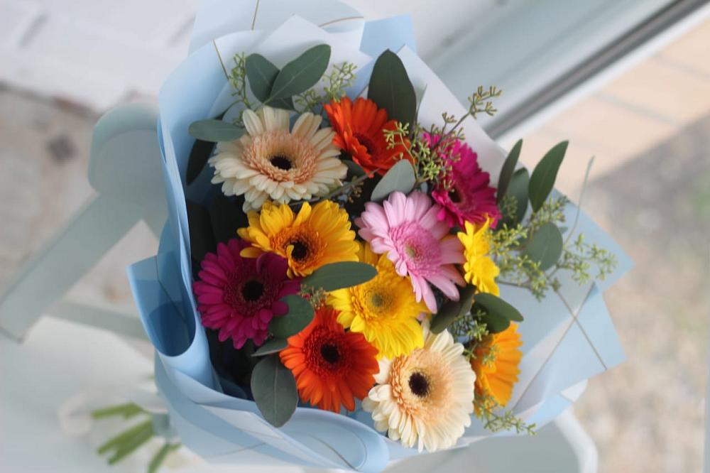 Букет цветов из: Герберы в Стригуны