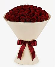 Букет 101 Бордовая роза Блэк Бакарра в Стригуны