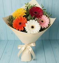 Букет цветов из:  Герберы в Стригуны