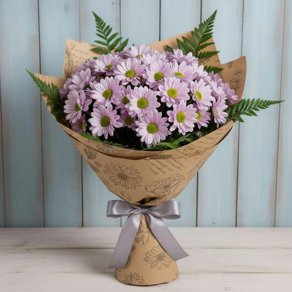 Букет цветов из: Хризантемы в Стригуны