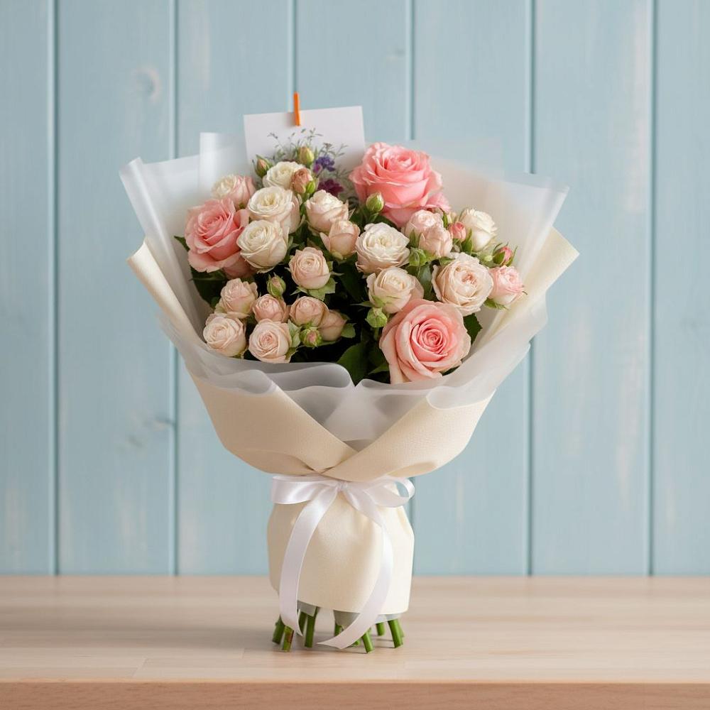 Букет цветов из: Розы в Стригуны