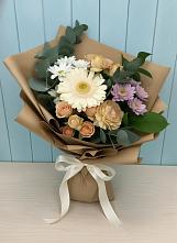 Букет цветов из:  Герберы и Хризантемы в Стригуны