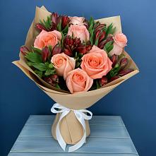 Букет цветов из:  Розы и Альстромерии #REPLACE_PRED# Стригуны