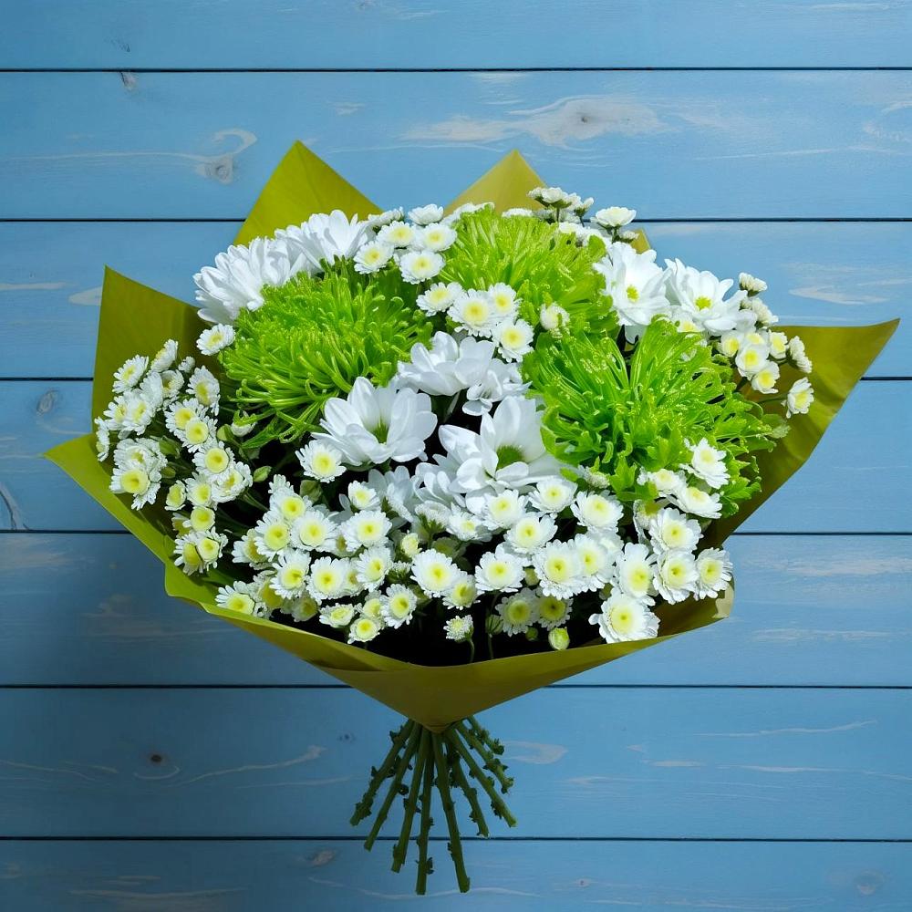 Букет цветов из: Хризантемы в Стригуны
