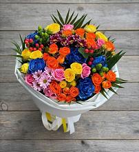 Букет цветов из:  Розы и Хризантемы в Стригуны