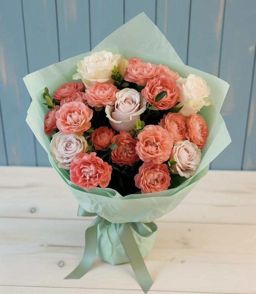 Букет цветов из: Розы в Стригуны