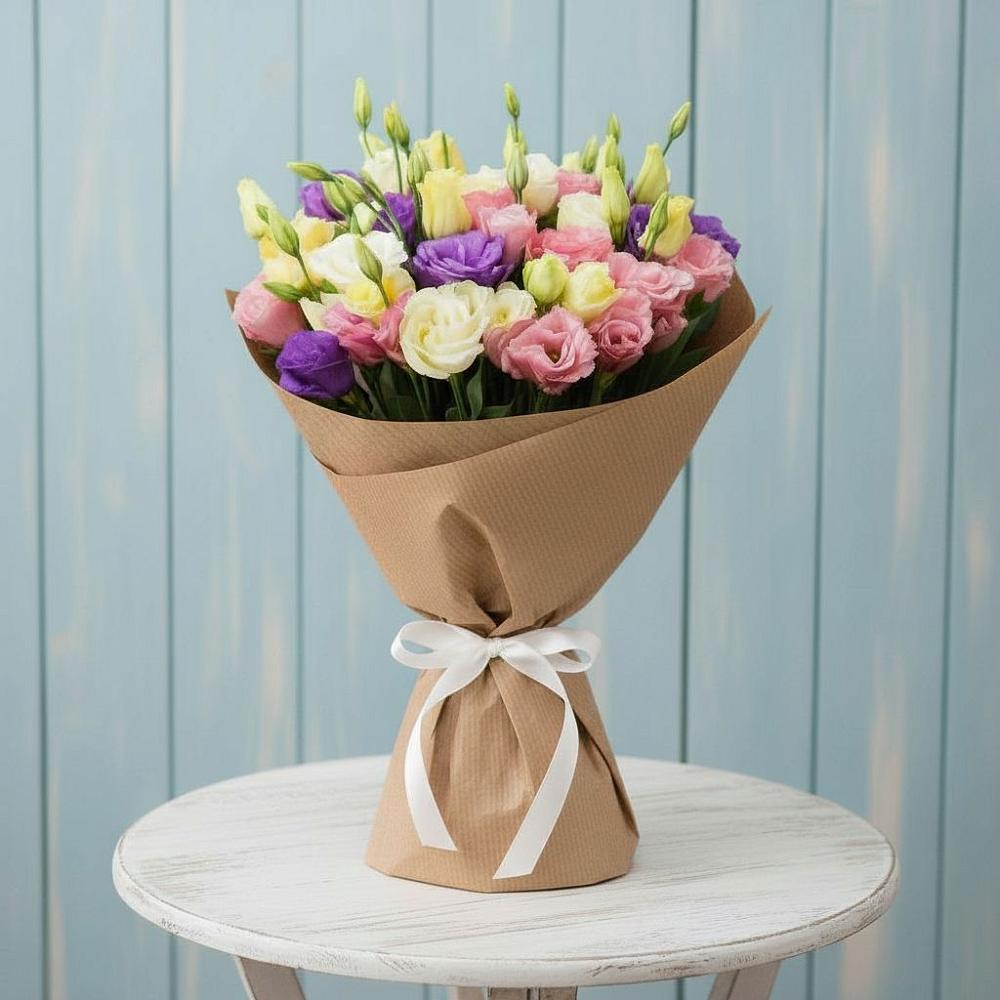 Букет цветов из: Лизиантусы в Стригуны