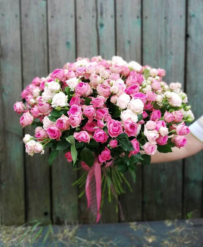 Букет Розовые кустовые розы Натали и Лав Лидия в Стригуны