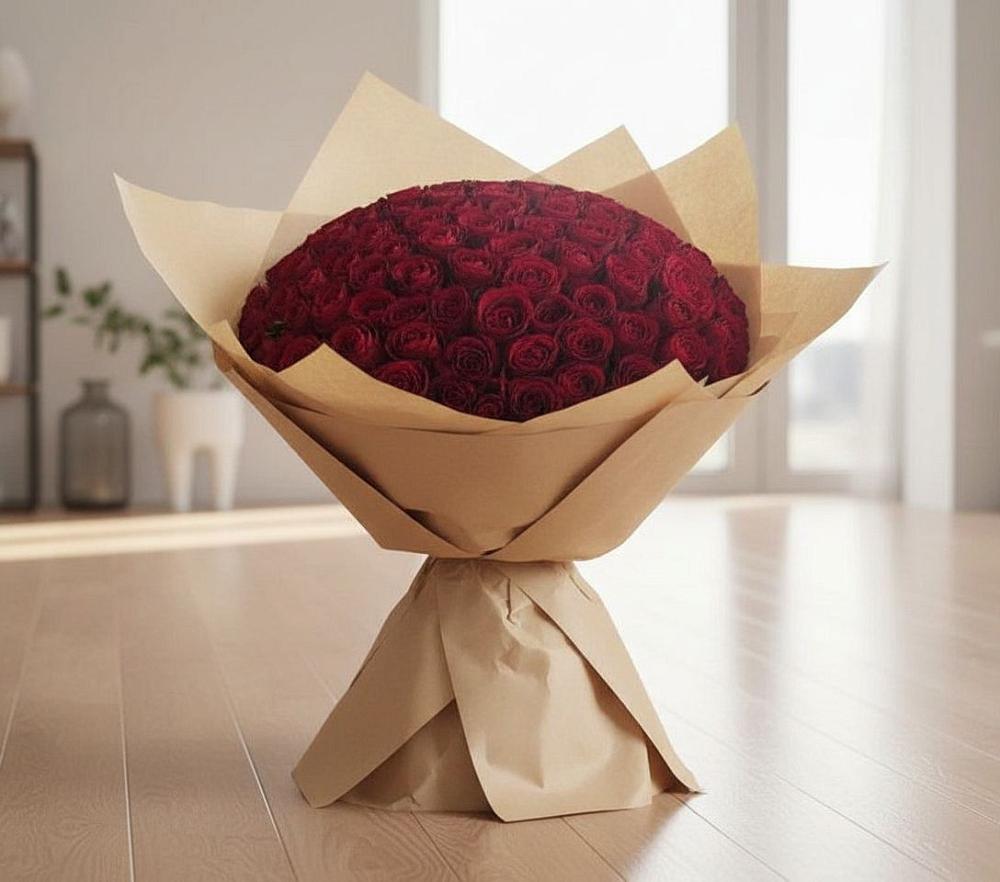 Букет 101 Красная роза в Стригуны