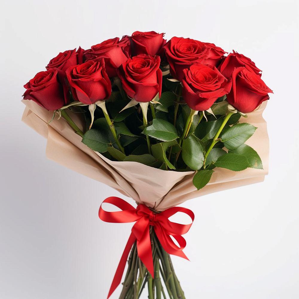 Букет 11 Красных роз Эдлесс Лав в Стригуны