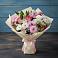 Букет цветов из: Хризантемы, Альстромерии и Розы в Стригуны